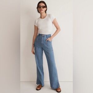NWT - Madewell Relaxed Loose Flare Jeans, Size 25
